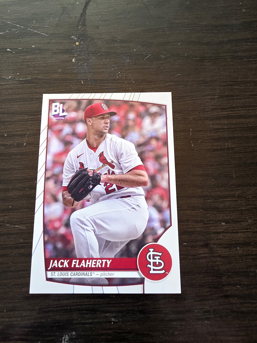 Topps Red & White Jack Flaherty St. Louis Cardinals Card